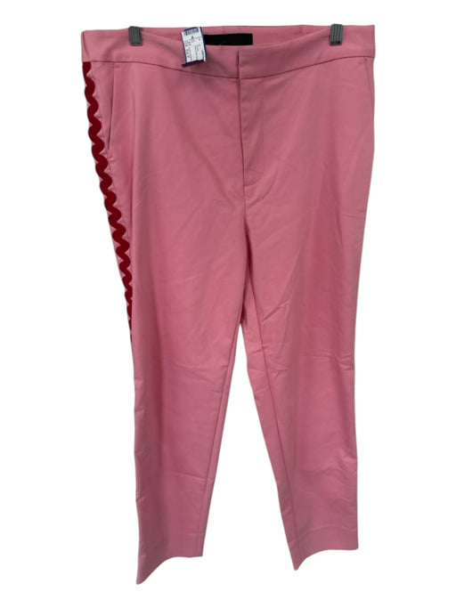 Lady and Butler Size Est M Pink & Red Side Stripe Trouser Pants Pink & Red / Est M