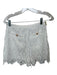 Saylor Size S White Polyester Short Sleeve Lace Overlay High Waist Short Set White / S