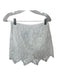 Saylor Size S White Polyester Short Sleeve Lace Overlay High Waist Short Set White / S