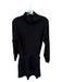 L'Academie Size S Black Long Sleeve Front Zip Drawstring Waist Romper Black / S