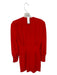 Pinko Size 38 Red Polyester Long Sleeve Front Zip Dress Red / 38