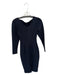 Elliatt Size XS Navy Viscose Blend Long Sleeve Sweetheart Neckline Midi Dress Navy / XS
