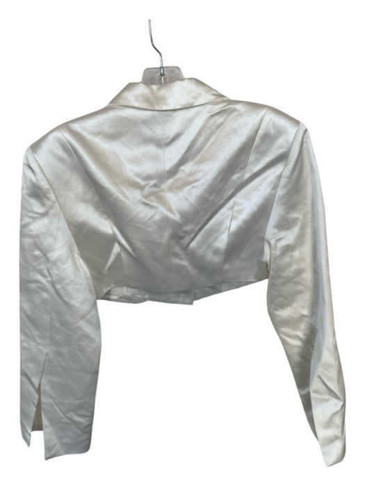 Atoir Size 4 Ivory Long Sleeve Cropped One Button Blazer Ivory / 4