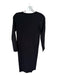 Monrow Size XS Black Cotton Blend Long Sleeve Scoop Neck Midi Dress Black / XS
