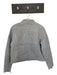 Deadwood Size M Light Gray Leather Long Sleeve Full ZIp SHW Jacket Light Gray / M