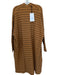 Rita Row Size S Brown & Tan Cotton Blend Long Sleeve Striped Open Front Sweater Brown & Tan / S