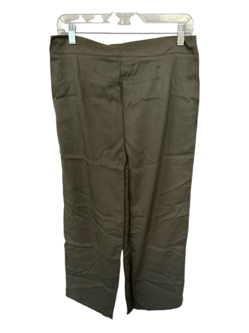 Rita Row Size 40 Olive Green Tencel Side Zip High Waist Wide Leg Pants Olive Green / 40
