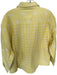 Summery Size S Yellow & White Cotton jaquard Front Pockets Shacket Jacket Yellow & White / S