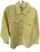 Summery Size S Yellow & White Cotton jaquard Front Pockets Shacket Jacket Yellow & White / S