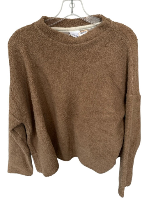 Rita Row Size S Tan Teddy Long Sleeve Sweater Tan / S