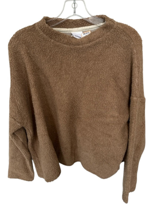 Rita Row Size S Tan Teddy Long Sleeve Sweater Tan / S