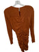 Walter Baker Size M Rust Rayon Blend Long Sleeve Gathered Side Cut Out Dress Rust / M
