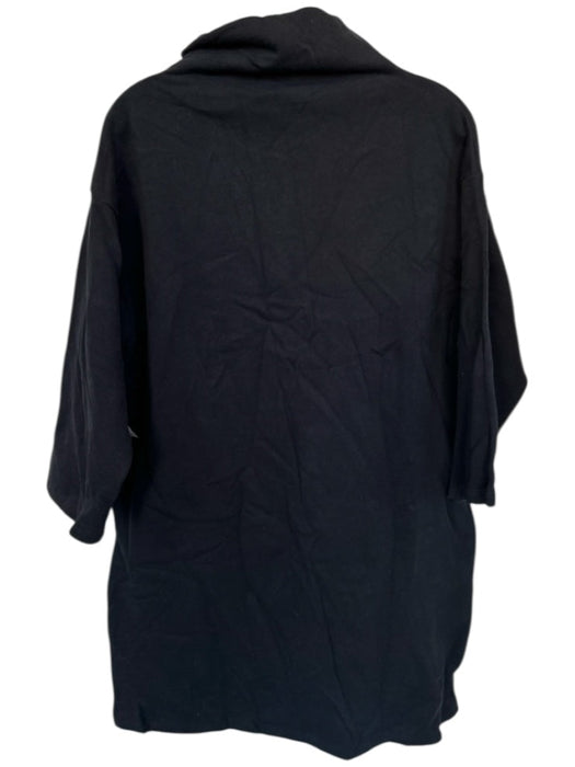 Rita Row Size S Black Cotton Turtle Neck Long Sleeve Dress Black / S