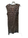 Corey lynn calter Size 1X bronze & green Sequin Sleeve Cut Outs Semi Sheer Dress bronze & green / 1X