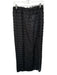 Blanca Size S/M Black Polyester Elastic Waist Fringe Semi Sheer Maxi Skirt Black / S/M
