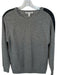Autumn Cashmere Size XS Gray & Black Cashmere Leather Accent Long Sleeve Sweater Gray & Black / XS