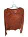 Lilla P Size M Rust Polyester Loose Knit Long Sleeve Sweater Rust / M