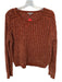 Lilla P Size M Rust Polyester Loose Knit Long Sleeve Sweater Rust / M