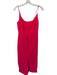 Christian Siriano Size 2 Coral Pink Polyester Blend Spaghetti Strap Midi Dress Coral Pink / 2