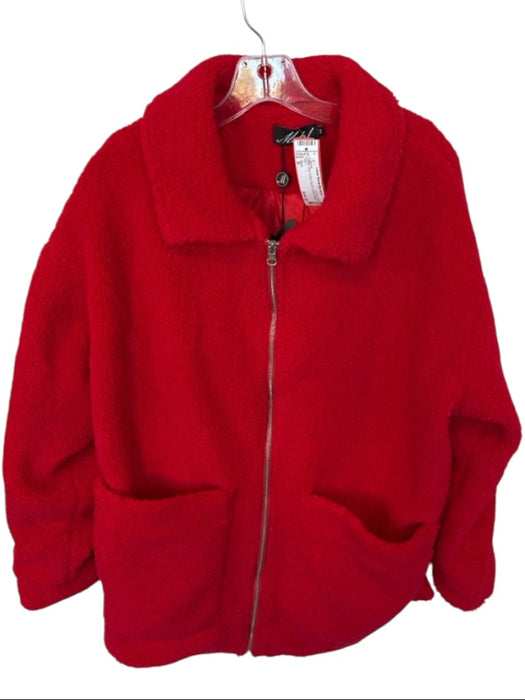 Motel Size S Red Teddy Full ZIp SHW Jacket Red / S