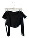 C/Meo Collective Size S Black Polyester Off Shoulder Back Zip Top Black / S