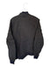 Michael Michael Kors Size M Black Polyester Blend Pockets Full Zip Bomber Jacket Black / M