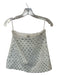 Atoir Size 4 White & Silver Tweed Flower Application Side Zip Mini Skirt White & Silver / 4