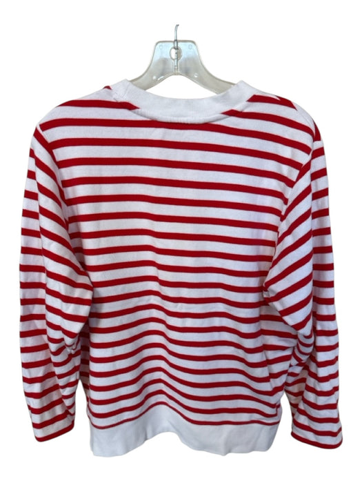 Lilly Pulitzer Size XS Red & White Cotton Long Sleeve Striped Sweater Red & White / XS