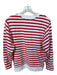 Lilly Pulitzer Size XS Red & White Cotton Long Sleeve Striped Sweater Red & White / XS