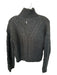 Prana Size XS Black & Multi Wool Blend Mock Neck Speckled Knit Sweater Black & Multi / XS