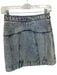 Acler Size Est XS Blue Cotton Blend Acid Wash Snap buttons Mini Denim Skirt Blue / Est XS