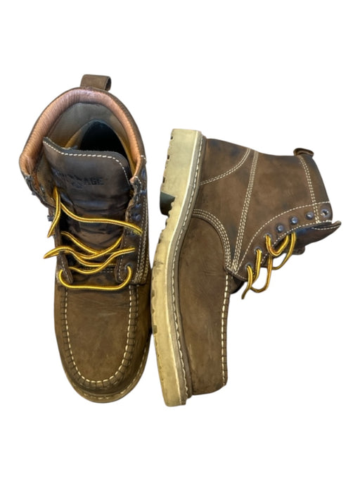 Iron Age Shoe Size 7.5 Brown Leather Lace Up Work Men's Boots Brown / 7.5