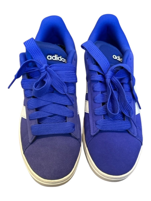 Adidas Shoe Size 10.5 Blue & White Leather Lace Up Athletic Men's Sneakers Blue & White / 10.5