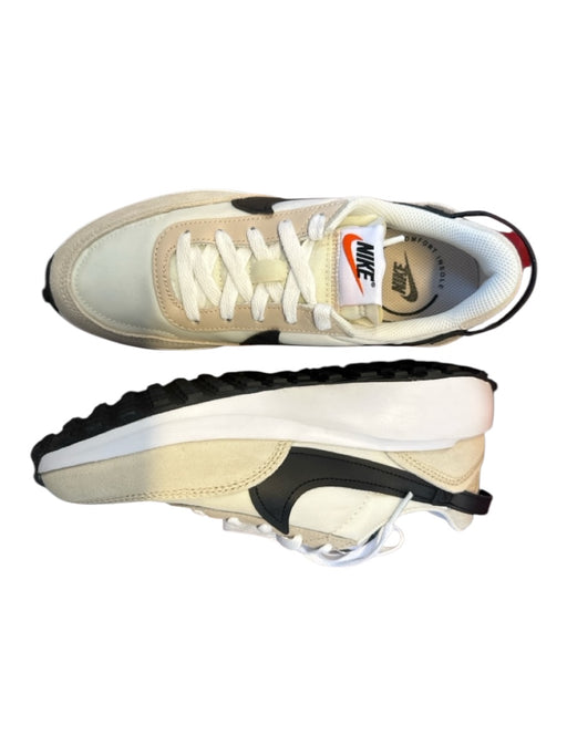 Nike Shoe Size 7 Cream & Black Canvas & Suede color block Athletic Sneakers Cream & Black / 7