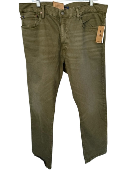 Polo Ralph Lauren NWT Size 40X32 Olive Green Cotton Straight Leg Men's Pants Olive Green / 40X32