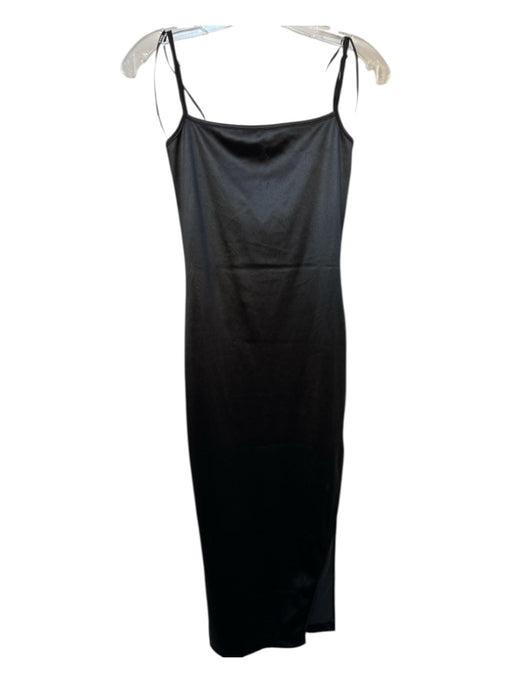 SER.O.YA Size XS Black Polyester Blend Square Neck Spaghetti Strap Midi Dress Black / XS