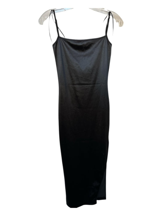 SER.O.YA Size XS Black Polyester Blend Square Neck Spaghetti Strap Midi Dress Black / XS