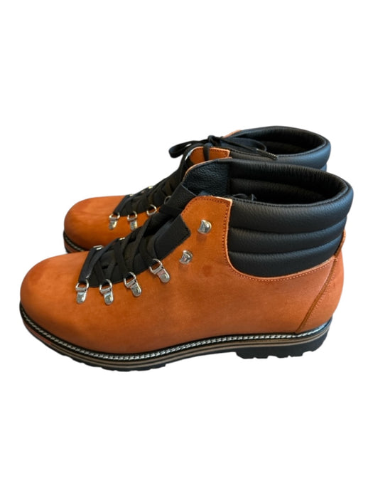 Montelliana Shoe Size 12 NWT Brown & Black Leather Lace Up Hiking Men's Boots Brown & Black / 12