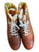 Montelliana Shoe Size 11 NWT Tobacco Leather Wingtip Fur Lined Lace Up Boots Tobacco / 11