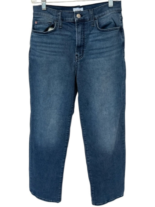 Hudson Size 28 Med Dark Wash Cotton Blend High Waist Straight Leg Jeans Med Dark Wash / 28