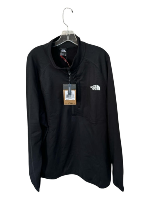 The North Face NWT Size XXL Black & White Polyester Blend Solid Full Zip Jacket Black & White / XXL