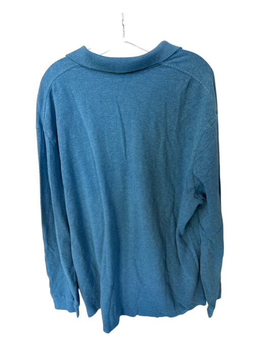 Polo Ralph Lauren Size XXL Blue & Orange Cotton Solid Collar Men's Polo Blue & Orange / XXL