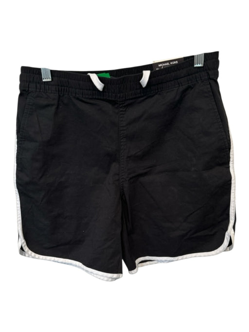 Michael Kors NWT Size S Black & White Cotton Blend Side Stripes Men's Shorts Black & White / S