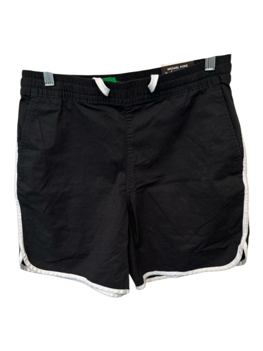 Michael Kors NWT Size S Black & White Cotton Blend Side Stripes Men's Shorts Black & White / S