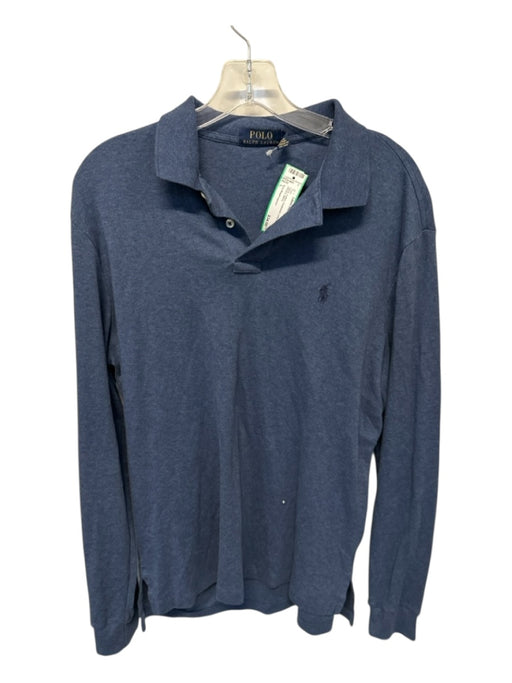 Polo Ralph Lauren Size L Navy Cotton Heathered Men's Polo Navy / L