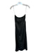 Rachel Comey Size 0 Black Vegan Leather Strapless Drawstring Slit Midi Dress Black / 0