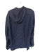 Zara Navy Linen Buttons Men's Hoodie Navy / XL