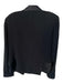 Sandro Size 36 Black Viscose Long Sleeve Shoulder Pads Open Front Jacket Black / 36