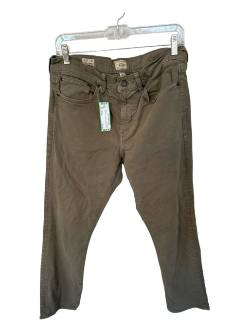 J. Crew Size 33x30 Olive Green Cotton Slim Men's Pants Olive Green / 33x30