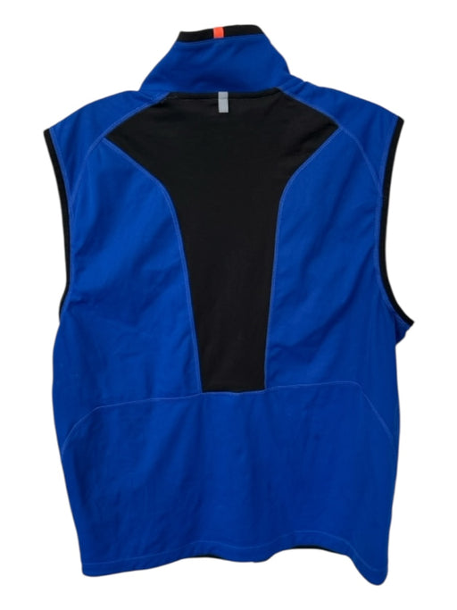 Polo Sport Size M Blue & Black Polyester Full Zip Athletic Men's Vest Blue & Black / M